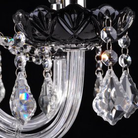 crystal chandelier with 8 lights - graceful candle featured style