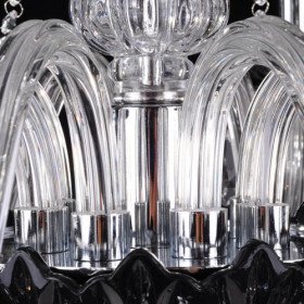 crystal chandelier with 8 lights - graceful candle featured style