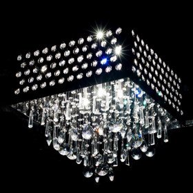 crystal chandelier with 9 lights (chrome finish) crystal chandelier with 9 lights (chrome finish)