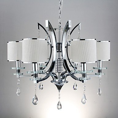 elegant luxury crystal 6 light chandelier