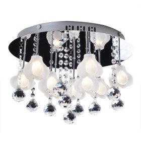 k9 crystal ball lampshade 9-light chandelier floral shaped k9 crystal ball lampshade 9-light chandelier floral shaped
