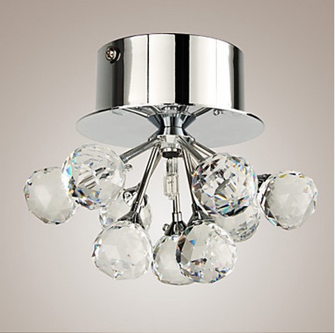 k9 crystal chandelier flush mount in floral shape (g4 bulb base)