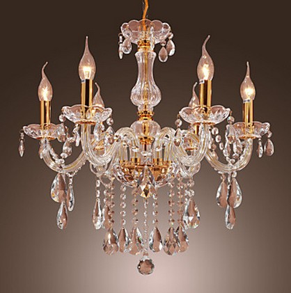 luxuriant crystal chandelier with 6 lights luxuriant crystal chandelier with 6 lights