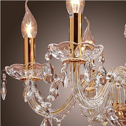 luxuriant crystal chandelier with 6 lights