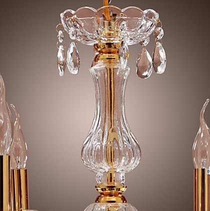 luxuriant crystal chandelier with 6 lights