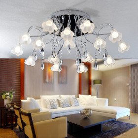 new k9 crystal ball lampshade 16-light chandelier floral shaped new k9 crystal ball lampshade 16-light chandelier floral shaped