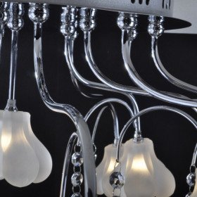 new k9 crystal ball lampshade 16-light chandelier floral shaped