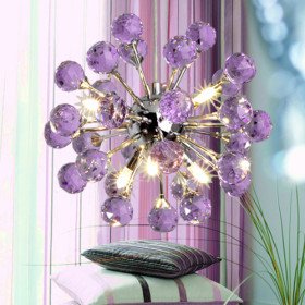 new k9 crystal chandelier with 6 lights in purple new k9 crystal chandelier with 6 lights in purple