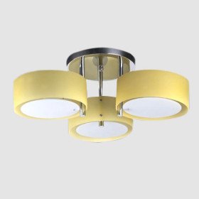 new modern chandelier with 3 lights (frosted shade)