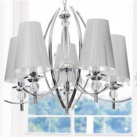 new modern chandelier with 5 lights in elegant white shade new modern chandelier with 5 lights in elegant white shade