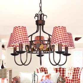 new modern chandelier with 5 lights in pink mosaic pattern new modern chandelier with 5 lights in pink mosaic pattern