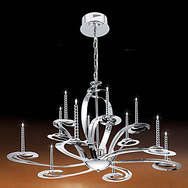 new modern stainless steel chandeliers with 12 lights candle style new modern stainless steel chandeliers with 12 lights candle style