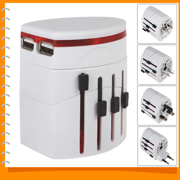 !! all in one universal international plug adapter 2 usb port world travel ac power charger adaptor with au us uk eu plug !! all in one universal international plug adapter 2 usb port world travel ac power charger adaptor with au us uk eu plug