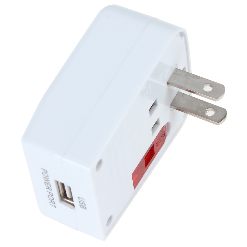 all in one us / uk / eu power plug world travel universal international plug adapter converter ac power charger with usb socket