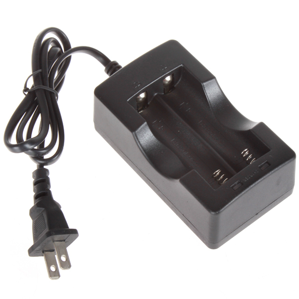 fkj186-12a li-ion 18650 battery charger for 2 x 18650 rechargeable batteries
