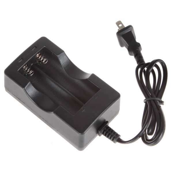 fkj186-12a li-ion 18650 battery charger for 2 x 18650 rechargeable batteries