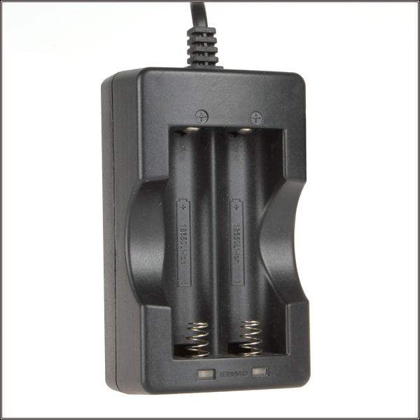 kj186-12a li-ion 18650 battery charger for 2x rechargeable 18650 lithium batteries