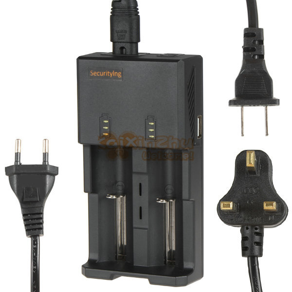 securitying intelligent 2-slot li-ion ni-mh ni-cd battery charger for 26650 18650 22650 aa aaa rechargeable battery cell phone