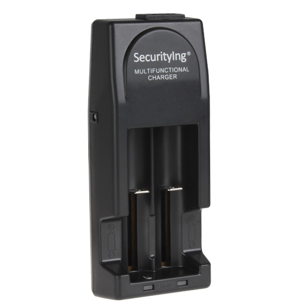 securitylng tr-001 smart intelligent rechargeable battery charger for 18650 10440 14500 16340 10430 - us / uk / eu ac plug