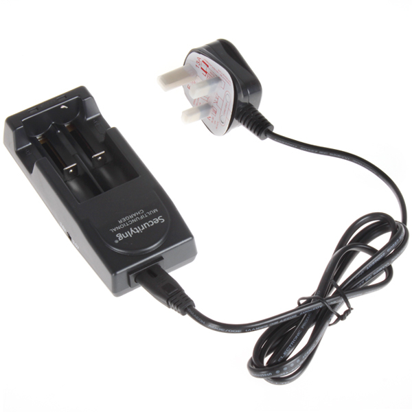 securitylng tr-001 smart intelligent rechargeable battery charger for 18650 10440 14500 16340 10430 - us / uk / eu ac plug