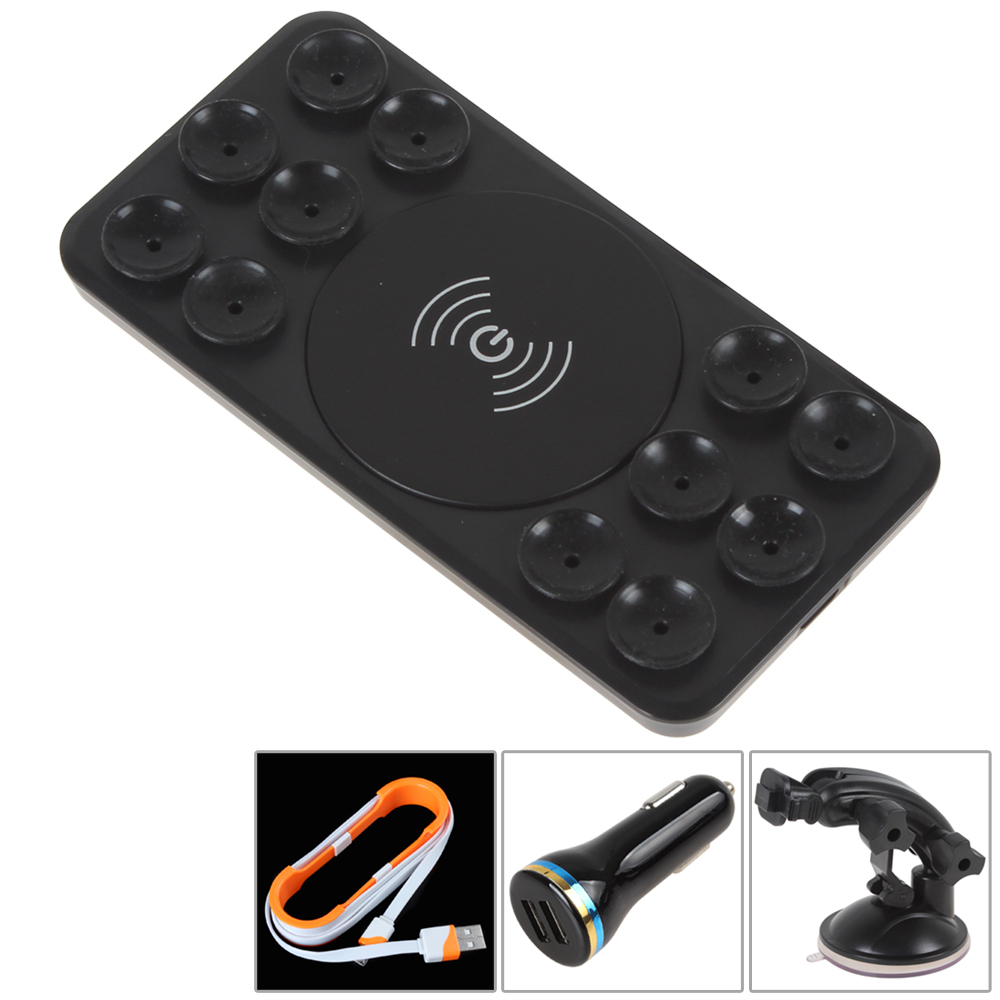 universal qi wireless car charging pad qi car charger transmitter for iphone 5s samsung s5 note 3 nokia lumia 920 nexus 4 / 5