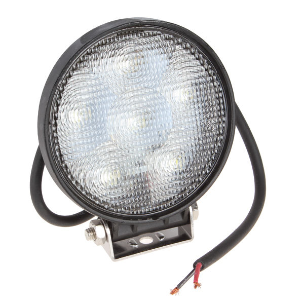 1200lm 18w high power round car offroad led working light off road led work lamp with 6x 3w bead leds for truck jeep atv boat