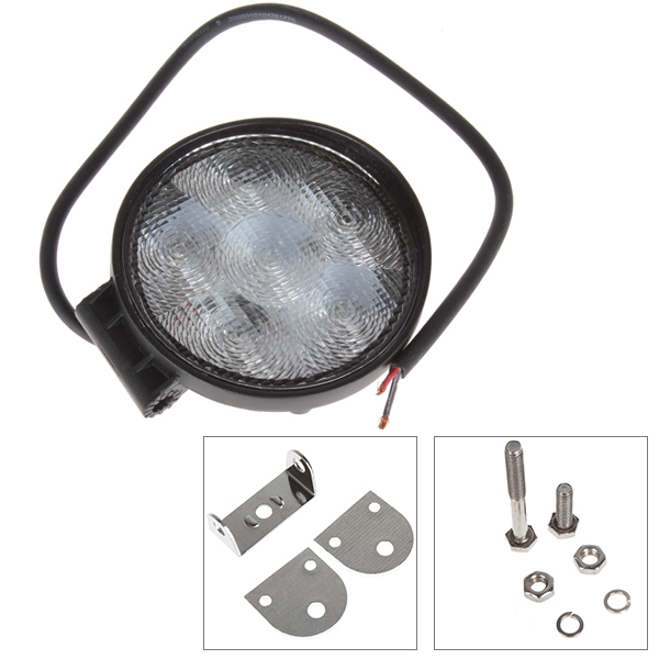 1200lm 18w high power round car offroad led working light off road led work lamp with 6x 3w bead leds for truck jeep atv boat