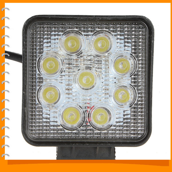 1800lm 27w high power square car offroad led working light off road led work lamp with 9x 3w bead leds for truck jeep atv boat 1800lm 27w high power square car offroad led working light off road led work lamp with 9x 3w bead leds for truck jeep atv boat