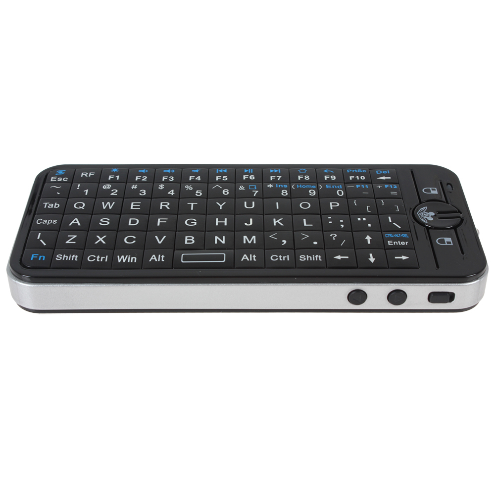 ipazzport kp-810-16 2.4ghz wireless english / russian keyboard 2.4g mini fly air mouse learning function tv box pc laptop tablet