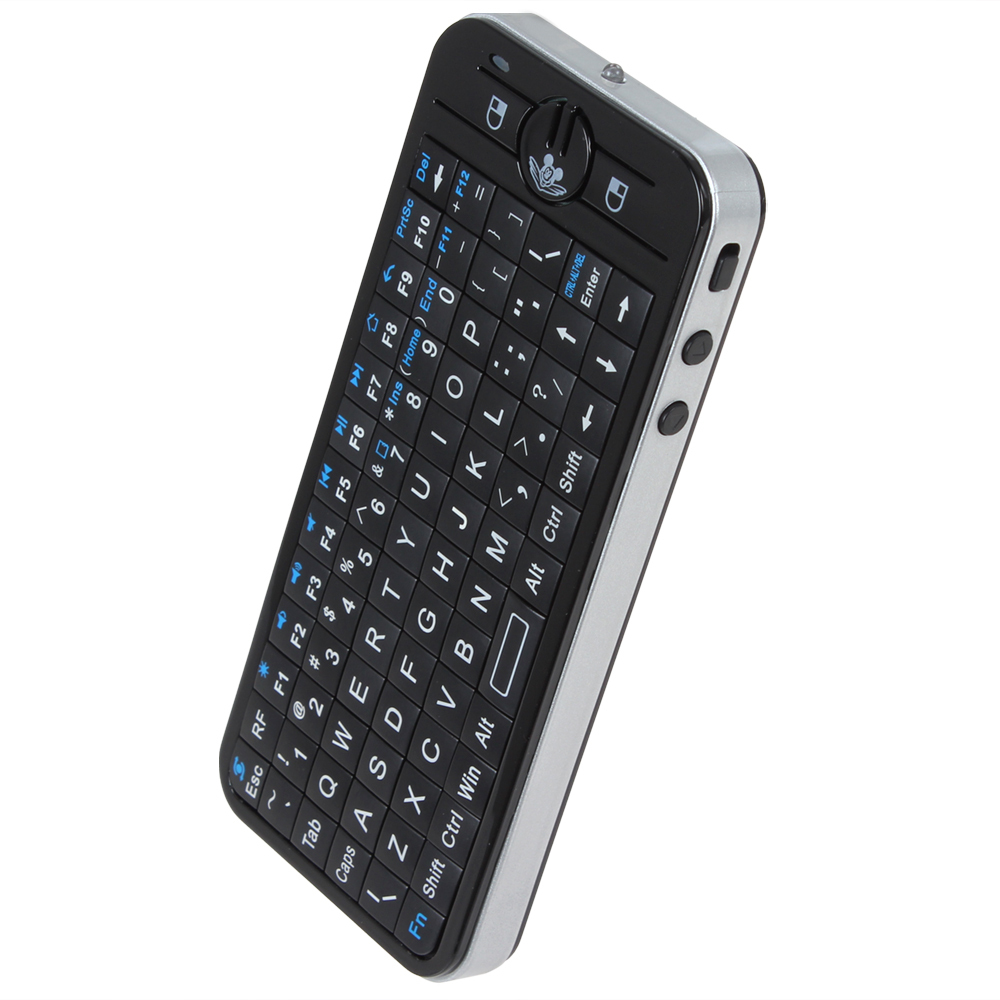 ipazzport kp-810-16 2.4ghz wireless english / russian keyboard 2.4g mini fly air mouse learning function tv box pc laptop tablet