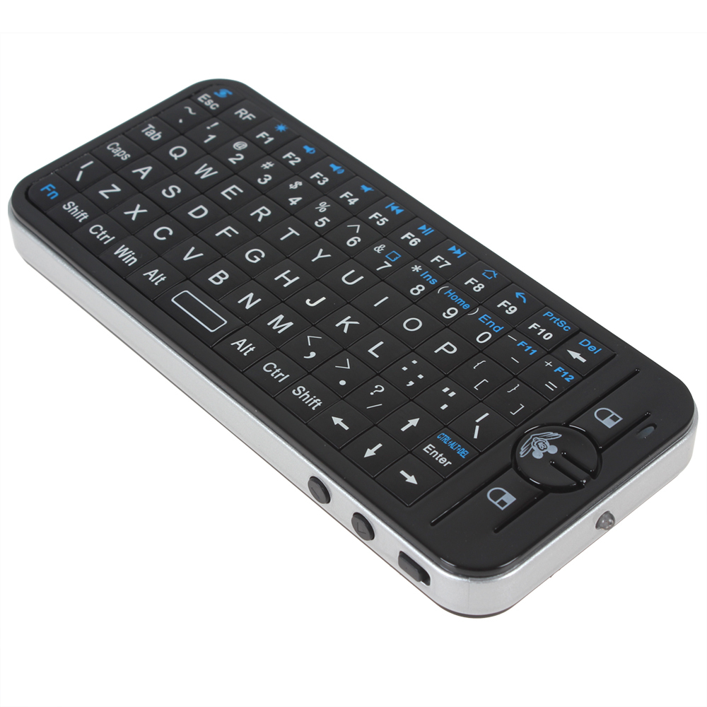 ipazzport kp-810-16 2.4ghz wireless english / russian keyboard 2.4g mini fly air mouse learning function tv box pc laptop tablet