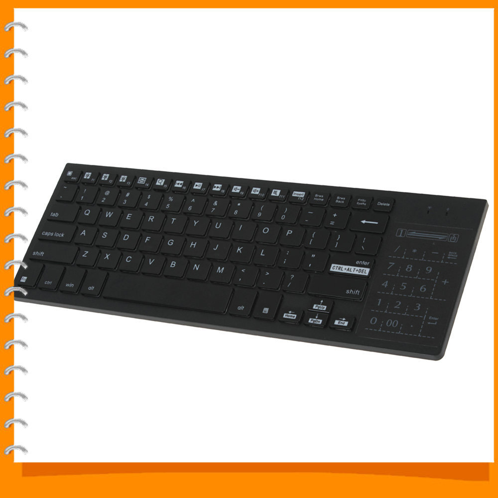 ipazzport kp-810-35 2.4ghz wireless keyboard mini fly air mouse keyboard touchpad multi-color backlit for laptop pc android tv