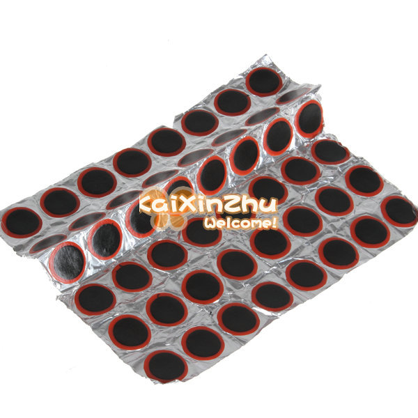 2pack/lot! 48 x 25mm round bicycle bike tire tyre rubber patch piece repair tools kits for cycling 2pack/lot! 48 x 25mm round bicycle bike tire tyre rubber patch piece repair tools kits for cycling