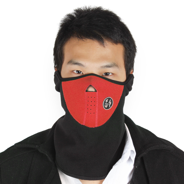 2pcs! bike bicycle cycling half face mask winter neck warmer for men women ski snowboard motorcycle
