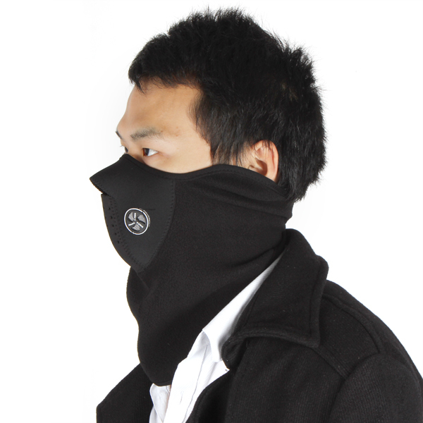 2pcs! bike bicycle cycling half face mask winter neck warmer for men women ski snowboard motorcycle