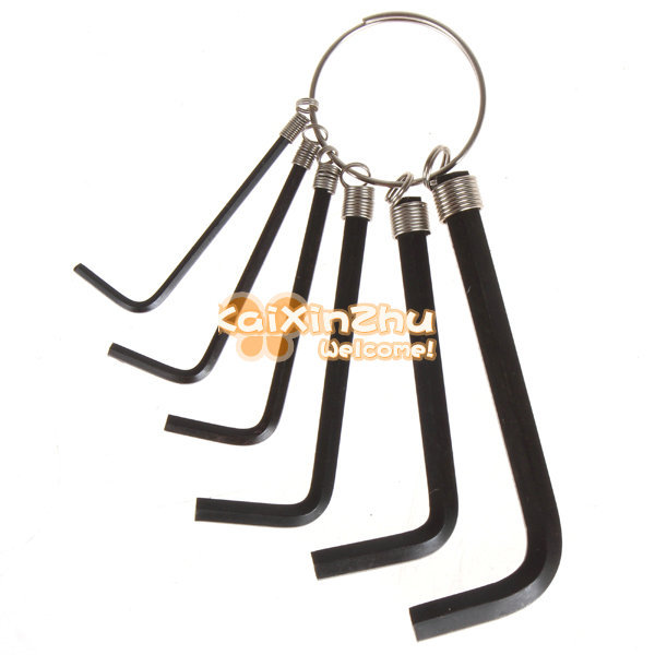 2pcs/lot! 6-in-one bicycle bike allen hexagon wrench keychain repair tools kits set with 6 different size 2pcs/lot! 6-in-one bicycle bike allen hexagon wrench keychain repair tools kits set with 6 different size