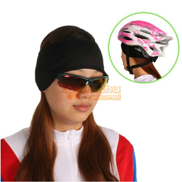 2pcs/lot! warm windproof women wide sport headband headwear for outdoor cycling bicycle running helmet carbon filter thermal