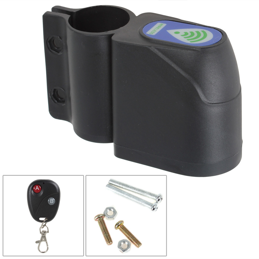 bicycle anti-theft lock cycling bike guard alarm security wireless remote control vibration alarm bike lock
