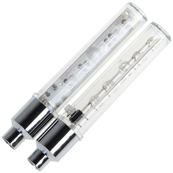 colorful led bike wheel light lamp bicycle motorcycle car tire valve cap wheel flash light