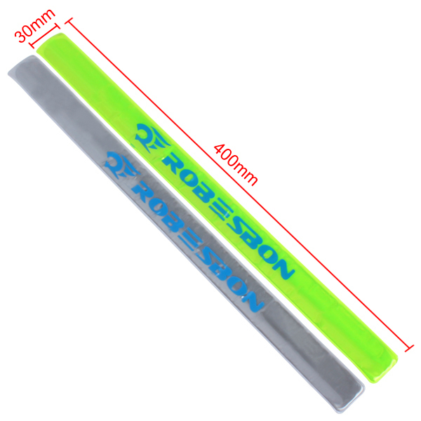 dazzling cycling reflective tape strips bike bicycle safety pant band leg strap belt night warning