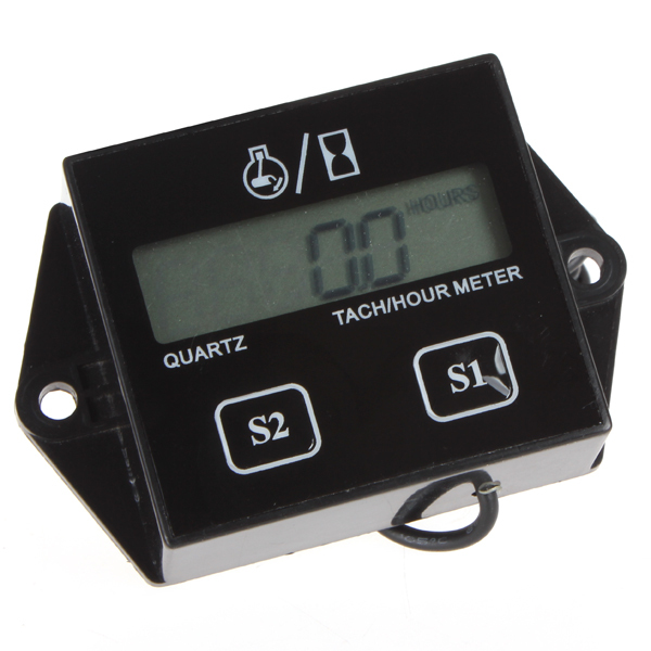 lcd display digital tachometer tacho gauge hour meter for motorcycle / boat engines