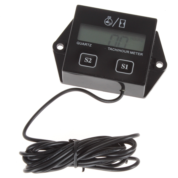 lcd display digital tachometer tacho gauge hour meter for motorcycle / boat engines