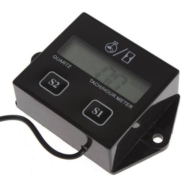 lcd display digital tachometer tacho gauge hour meter for motorcycle / boat engines