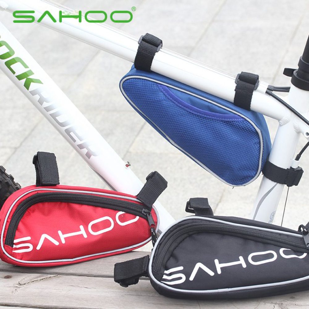 sahoo multifunctional triangle bicycle bike tool bag cycling repair tool set kit with 15pcs road mountain bike tire repair tools