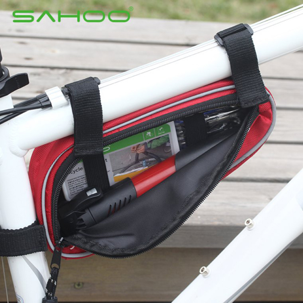 sahoo multifunctional triangle bicycle bike tool bag cycling repair tool set kit with 15pcs road mountain bike tire repair tools