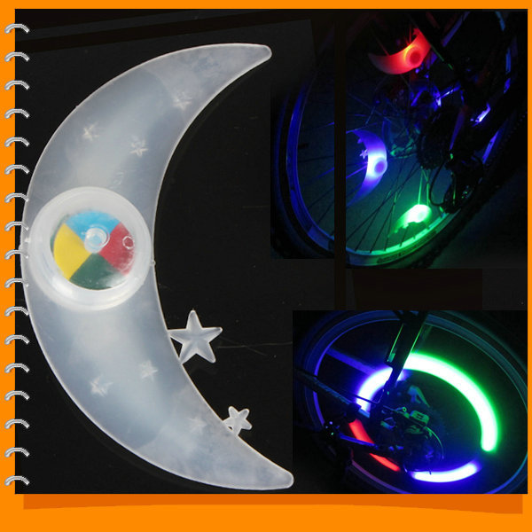 silicone colorful led bike wheel light bicycle tyre tire led flash lamps for cycling accessories