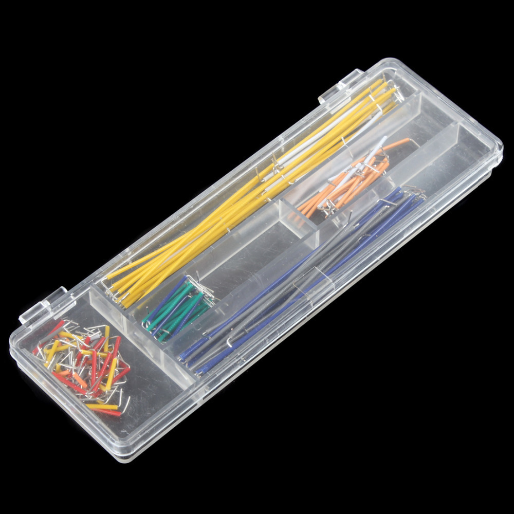 140 pcs u shape solderless breadboard jumper cable wire kit for shield with box