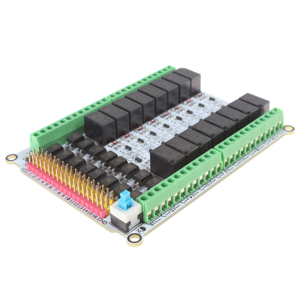 16 channel 5v / 12v mini relay module board bk_rl16_01