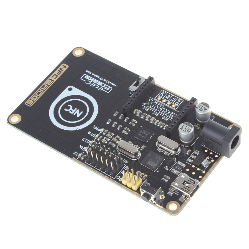 nfc bridge board composed of pn532 module & mainboard control module (atmega32u4) & xbee interface