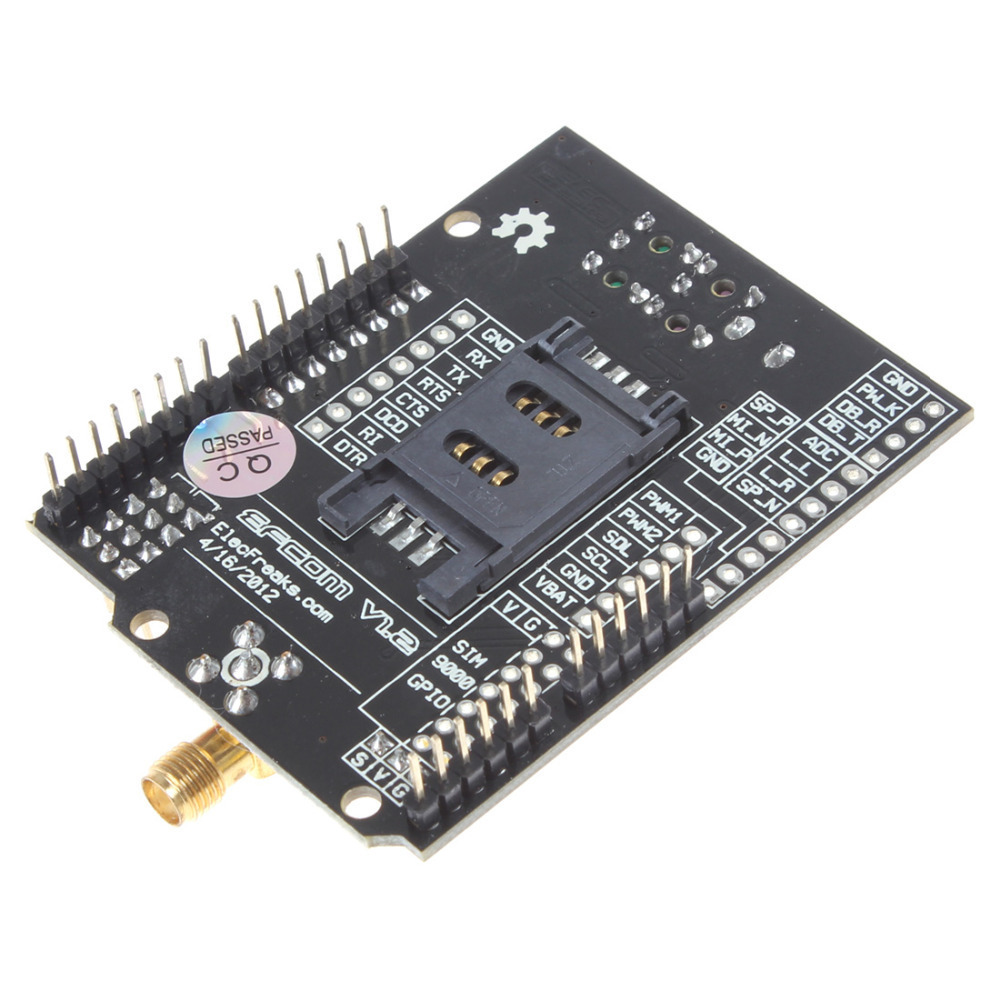 ultra compact & reliable wireless module gprs / gsm shield board - efcom shd-efcom